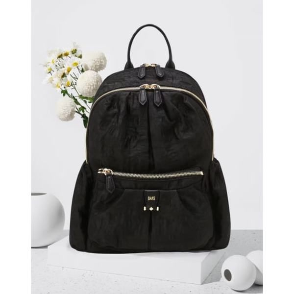 닥스 DCBA6F503BK CHELSEA 블랙 플라워 패턴 원단 백팩