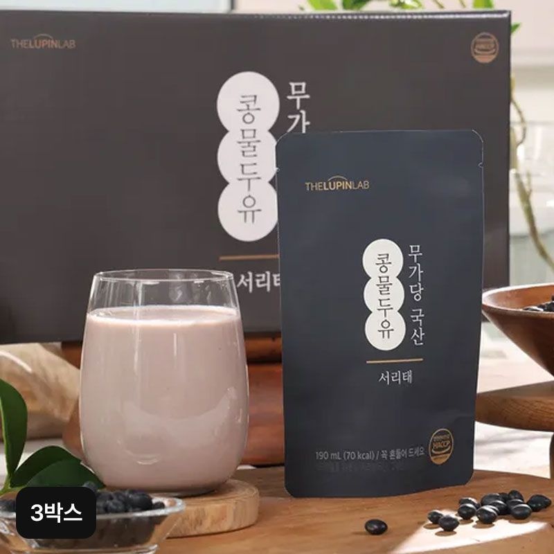 무가당 국산 서리태 콩물두유 3박스(60팩)[35471487]