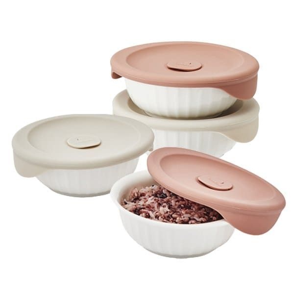 락앤락 본사 바로한끼 도자기 밥용기 355ml 2P X 2SET 총 4개1383381