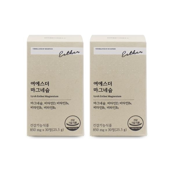 에스더포뮬러 여에스더 마그네슘 850mg x 30정 X 2박스 I W