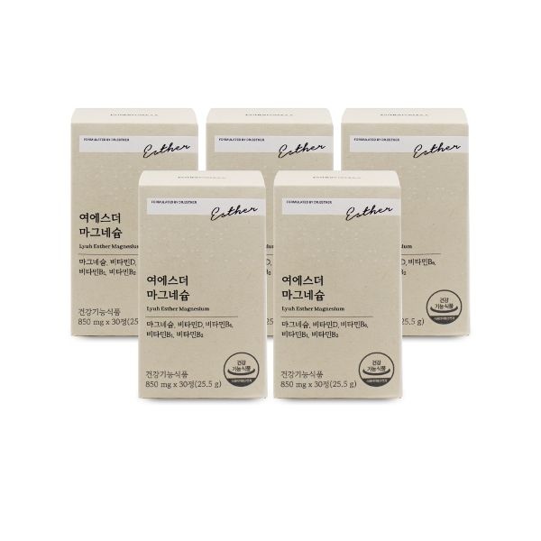 에스더포뮬러 여에스더 마그네슘 850mg x 30정 X 5박스 I W