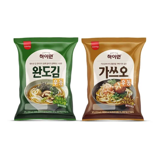 [딜크릿] 하이면 2종 가쓰오우동 / 완도김우동 x 10봉
