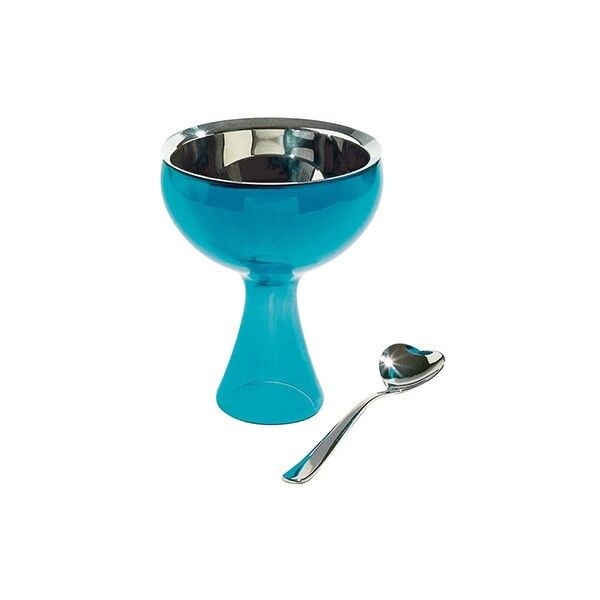 [포커시스] [Alessi] 알레시 러브 아이스크림볼스푼세트_블루/아이스크림컵 / AMMI01S AZ