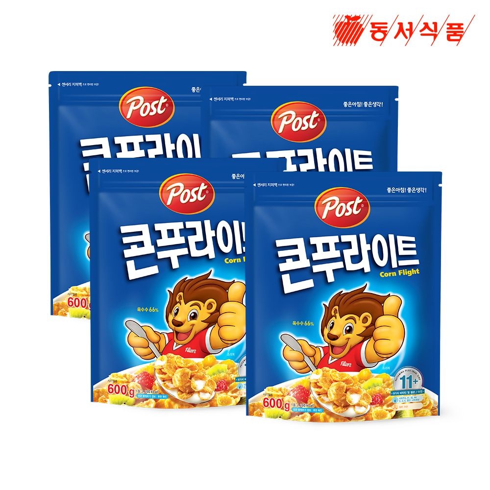 [슈퍼적립] 포스트 콘푸라이트 600g, 4개