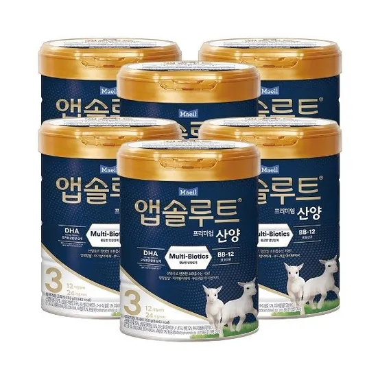 [매일] 앱솔루트 산양 분유 3단계 750g  6캔