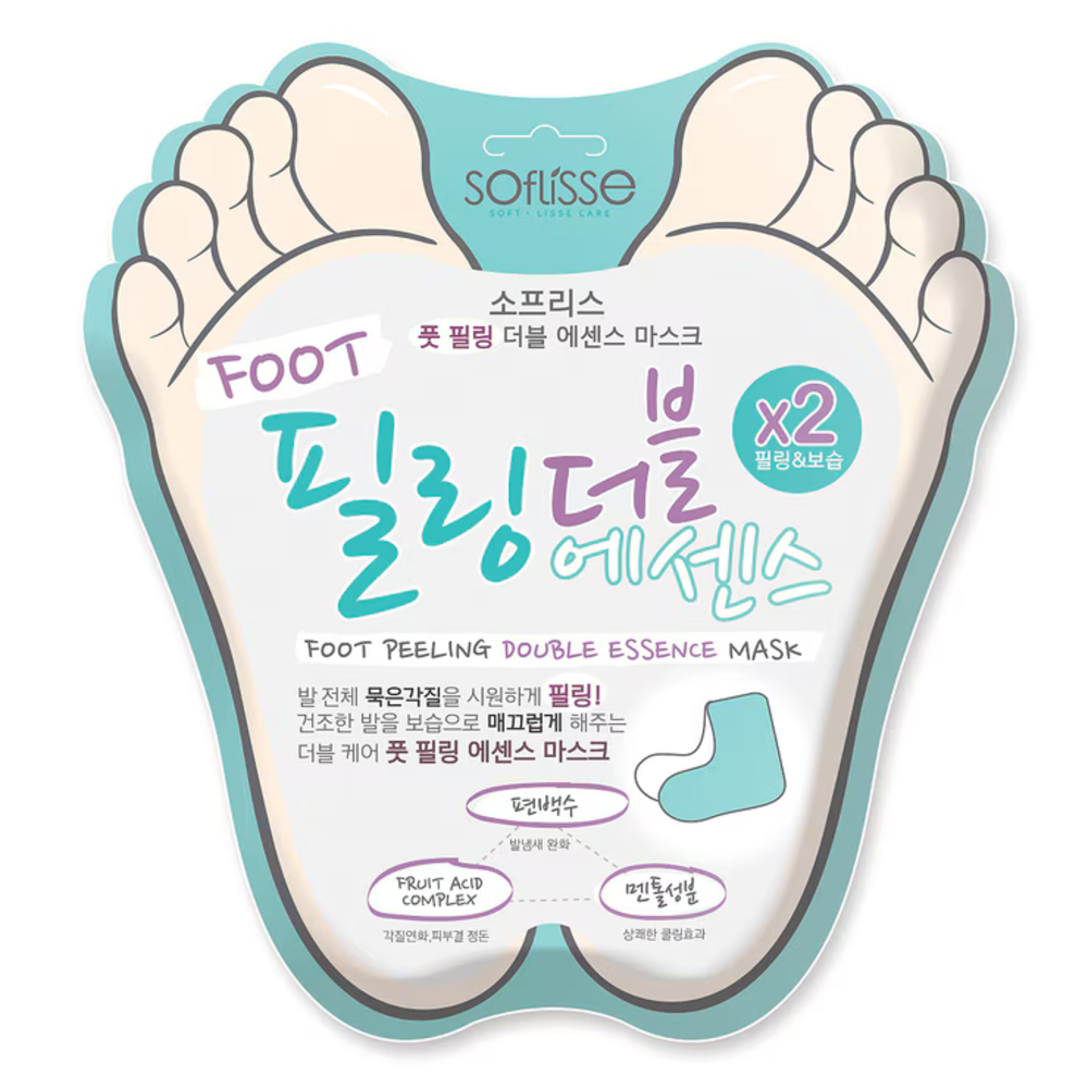 소프리스 풋 필링 더블 에센스 마스크 10매 발열케어 큐티클정
