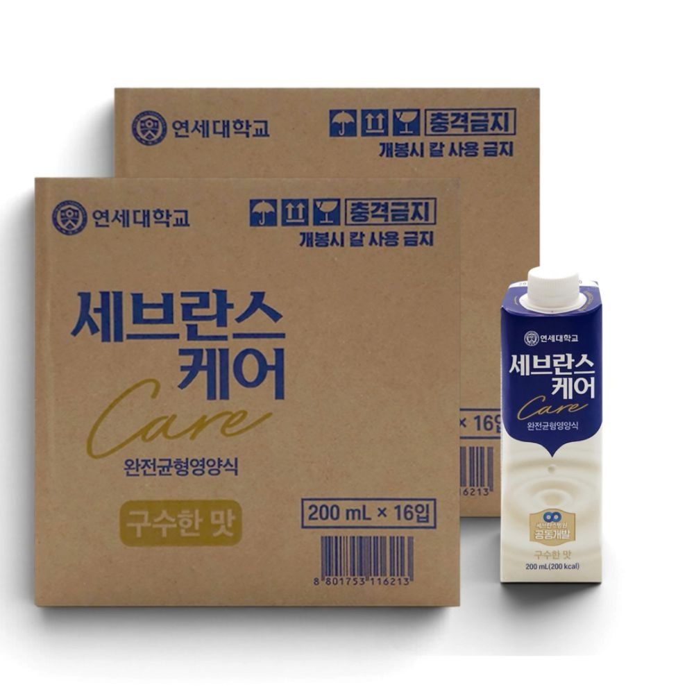 연세우유 세브란스케어 완전균형영양식 구수한 맛 200ml x 32팩
