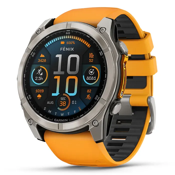 가민 Conti GARMIN OROLOGIO FENIX 8 AMOLED SAPPHIRE 51MM 0100290511ARANCIO