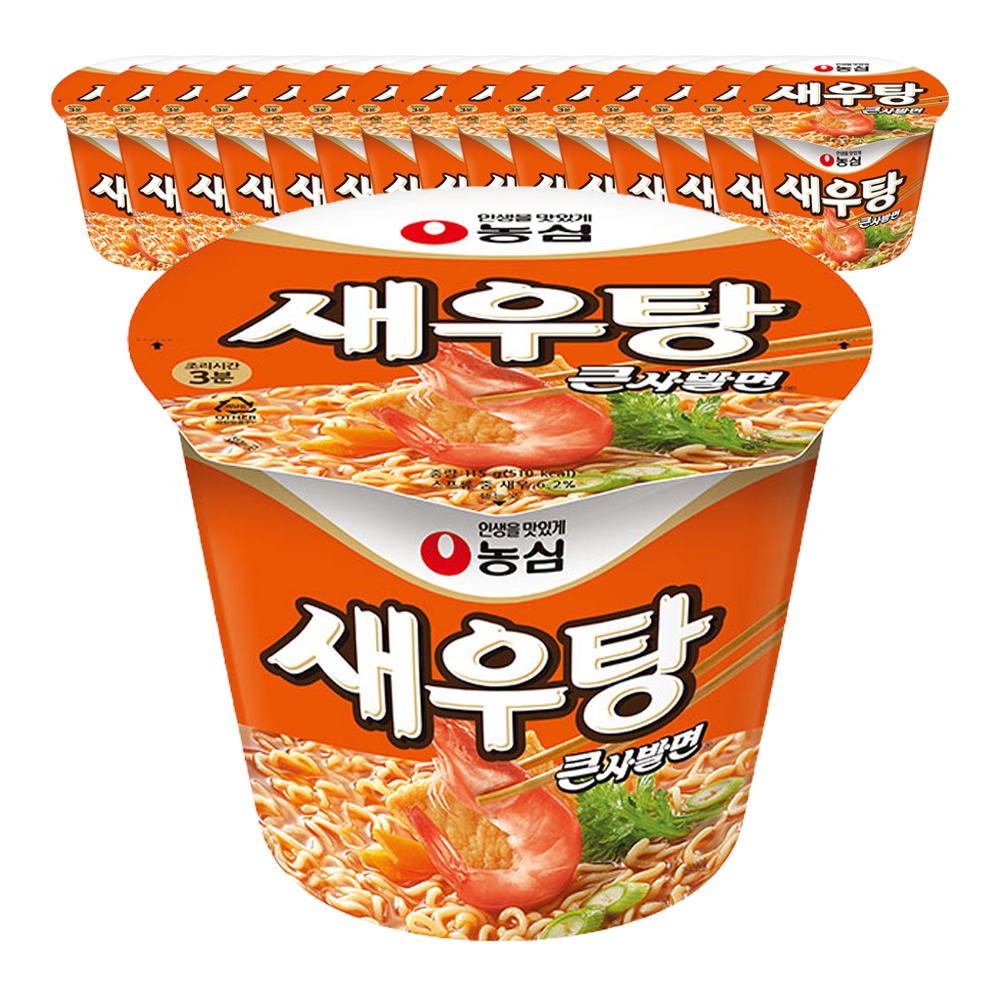 [농심] 새우탕 큰컵 16입