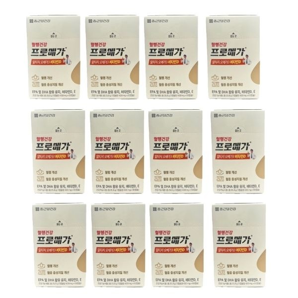 종근당 프로메가 알티지오메가3 비타민D 60캡슐 x 12박스 (430...