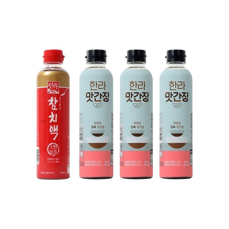 한라 맛간장세트(맛간장 500mlX3병+참치액 500mlX1병)[36004519]
