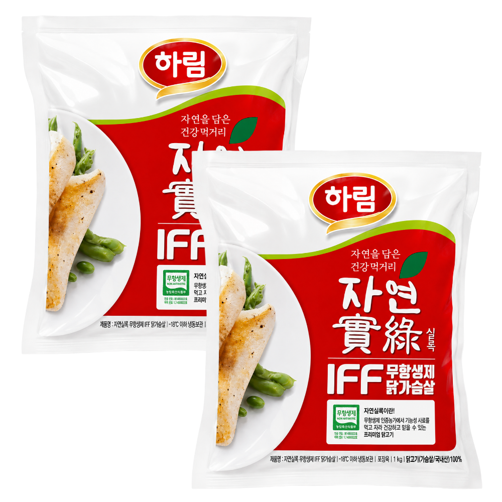 하림 IFF 냉동 닭가슴살 1kg x 2봉
