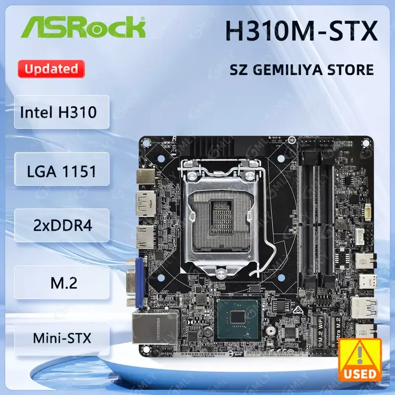 ASROCK H310M-STX 마더보드 인텔 H310 LGA 1151 DDR4 미니-STX M.2 지원 코어 I5-9400 I5-9600 I3-8300 CPU