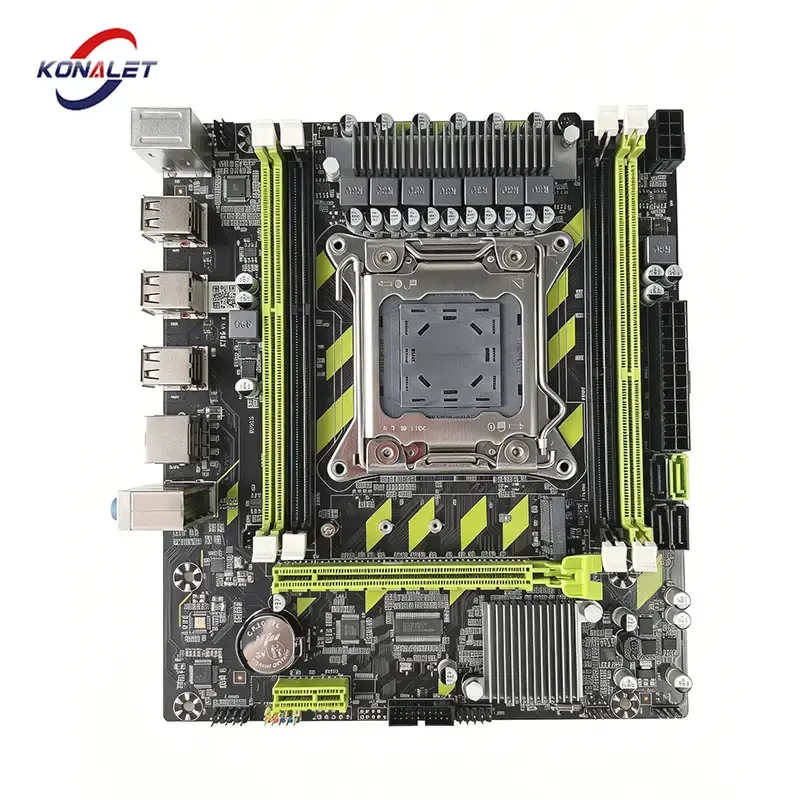 KONALET X79 LGA2011 마더보드 DDR3 지원 Xeon E5 2620 2670 2680 V1 V2 NVMe M.2 SATA3 고성능 게이밍 보드