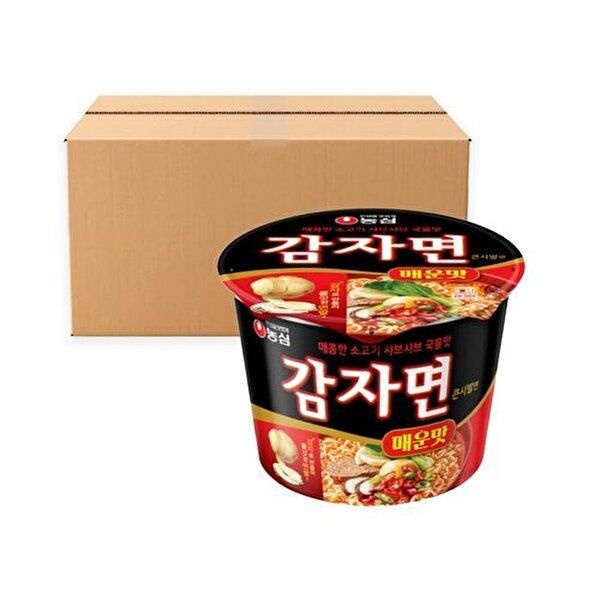농심 감자면 매운맛 큰사발면 92g x 16개 컵라면