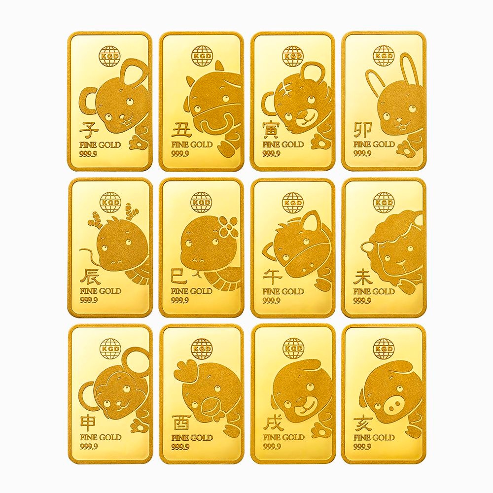 한국금다이아몬드 순금 12지신골드바 24K 3.75g 999.9 금시세