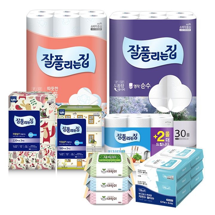 [잘풀리는집] 화장지/미용티슈/키친타올/휴지/생리대 BEST 모음전
