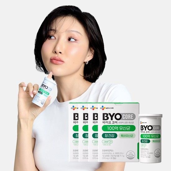 CJ제일제당 [CJ공식] 바이오코어 100억 유산균 30캡슐 4박스