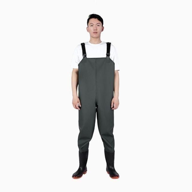 일체형 전신 멜빵 방수 작업복 방수웨이더 해루장비