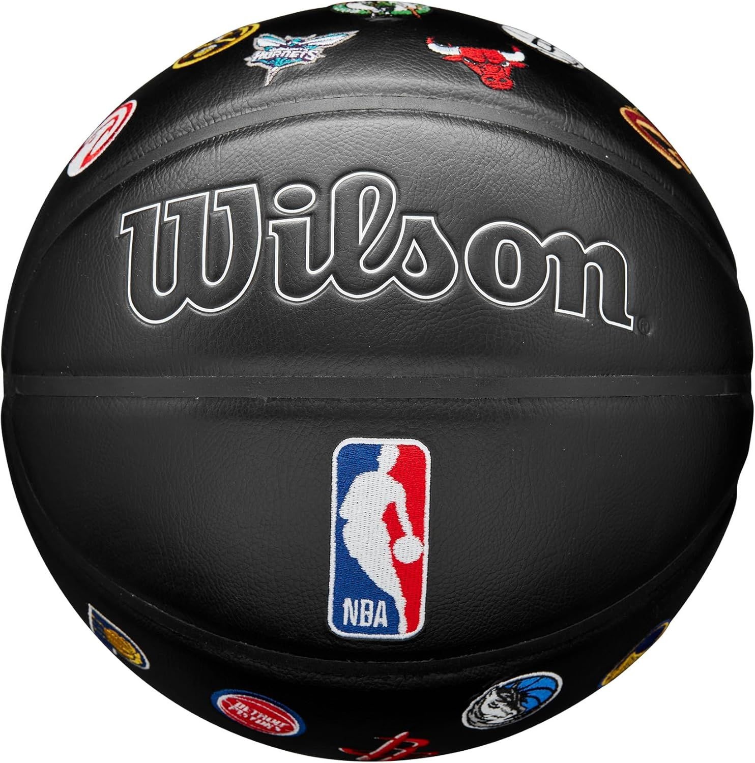 [해외] Wilson NBA 올 팀 시리즈 농구 합성 가죽 고무공 No. 7/No. 3 실내/실외용