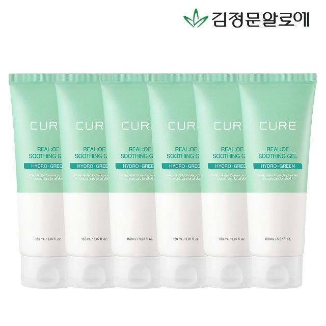 김정문알로에 [김정문알로에] 큐어 리알로에 수딩젤 150ml 6개
