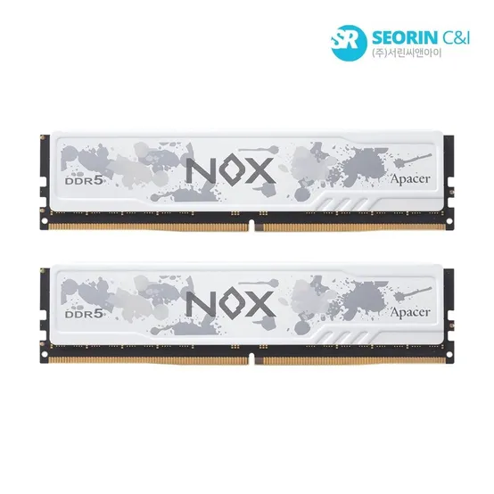 [서린공식] Apacer DDR5-6000 CL38 NOX 화이트 패키지 (64GB(32Gx2))