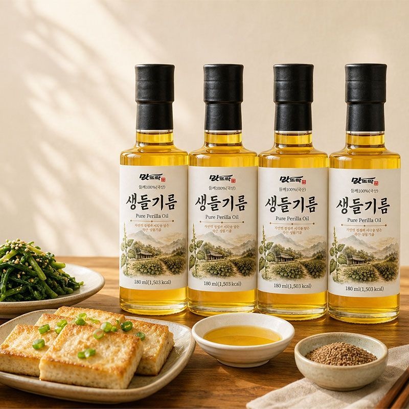 맛뜨락 생들기름 180mlX4병[36164317]
