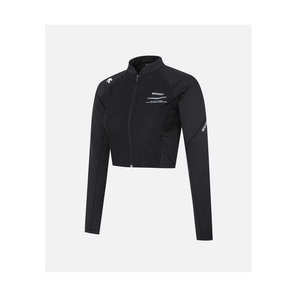 데상트 [데상트] DESCENTE 우먼스 크롭 래쉬가드 블랙(SQ222EKT53) 5066039 _BLK0