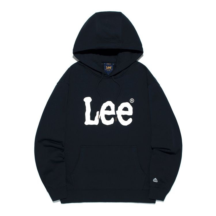 LEE 빅 트위치 로고 후드 티셔츠 네이비 LE2503HD01NA
