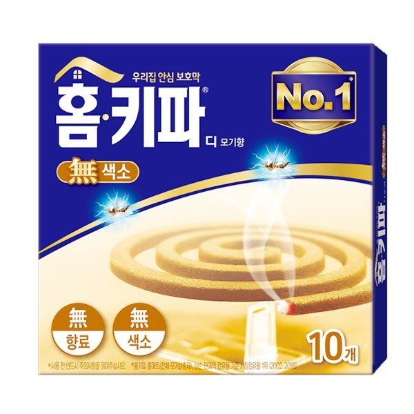 헨켈 홈키파 무색소 모기향 10매