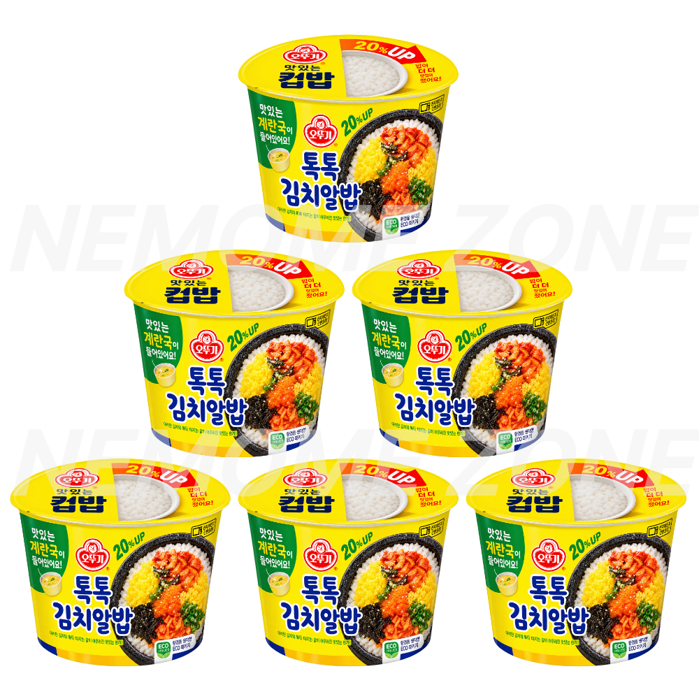 오뚜기 컵밥 톡톡김치알밥 + 계란국 227g 6개