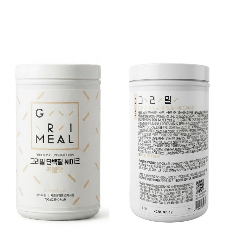 그리밀 단백질 쉐이크 곡물맛, 750g, 1개