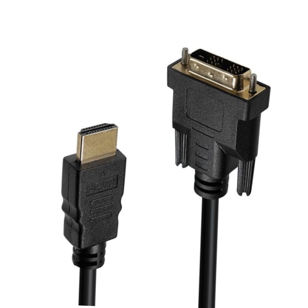 dvi to hdmi 케이블 1m 노트북 pc 듀얼모니터 연결선 사무실모니터 재택근무세팅 1m모니터선