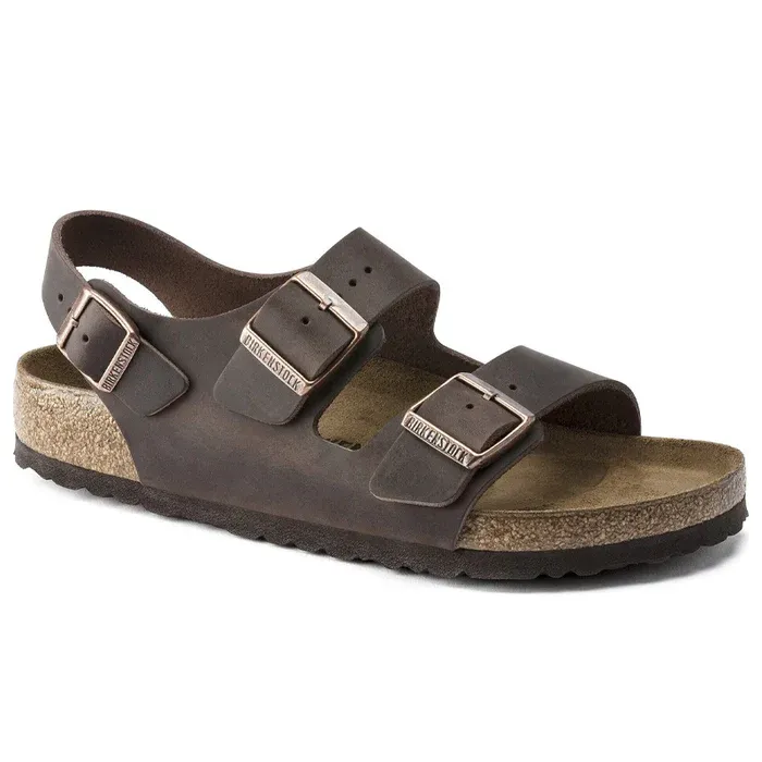 버켄스탁 Conti BIRKENSTOCK SANDALI MILANO OILED 레더 0348732026MARRONE