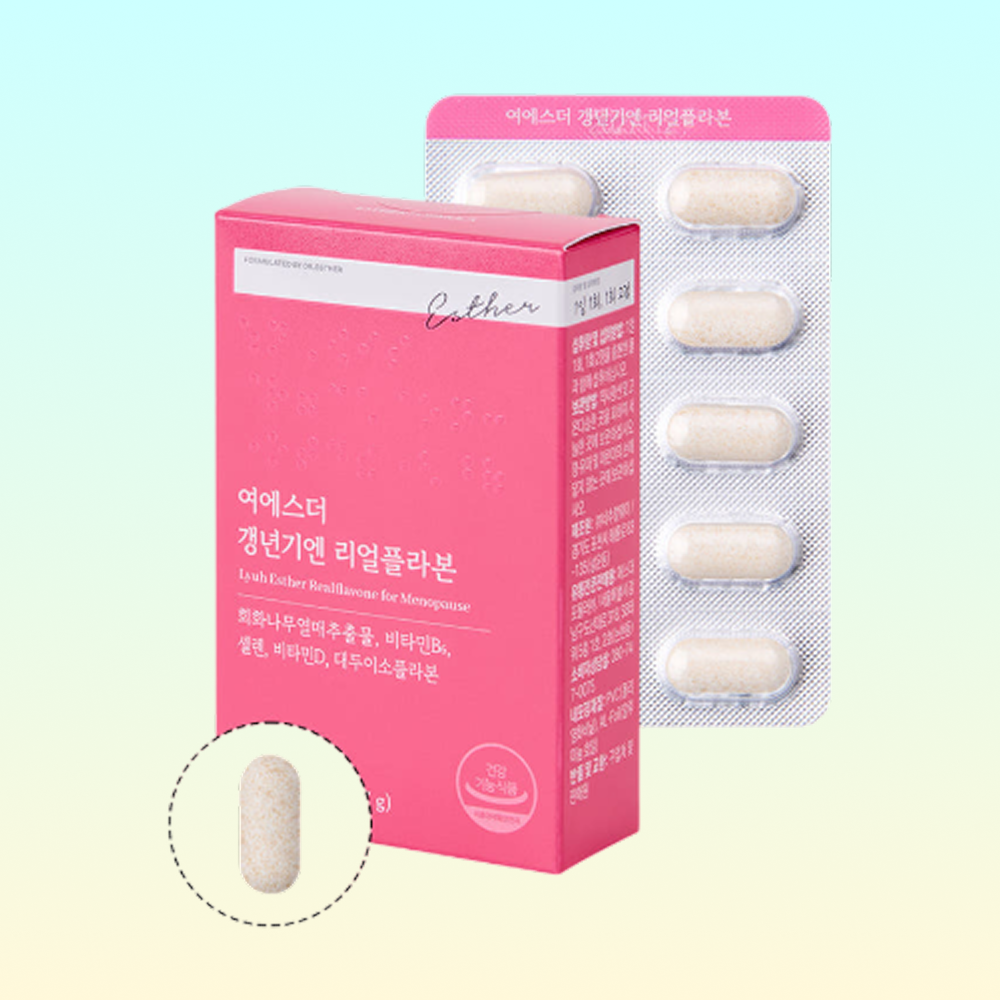 여에스더 갱년기엔 리얼플라본 30정 1개 여성호르몬 안면홍조 중년여성 엄마선물