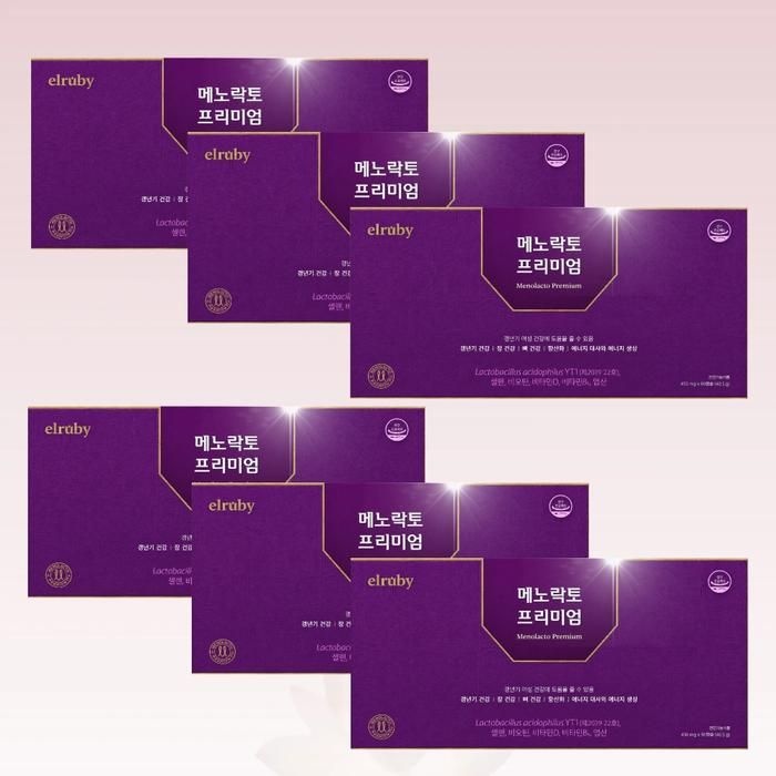 휴온스 메노락토 프리미엄 갱년기유산균 YT1 90캡슐 6박스