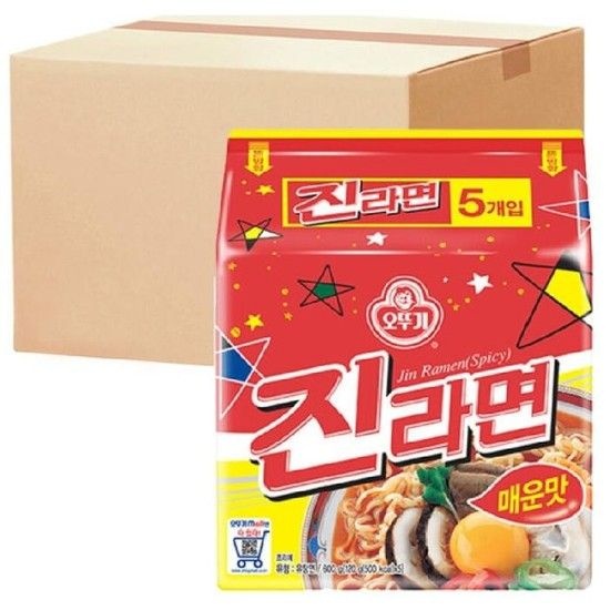 오뚜기 진라면 매운맛 40봉 간편식 학교 단체 행사 야유회 캠핑 (41269467)