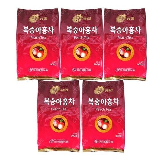 [유안종합식품] 유안 복숭아홍차 900g x 5개 / 자판기용복숭아홍차 (18740857)