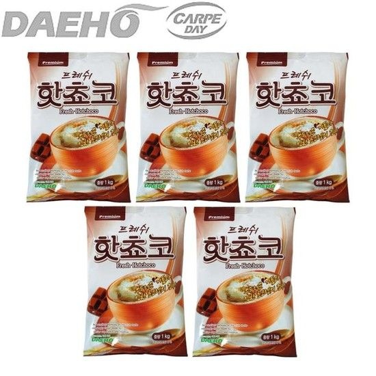 [대호식품] 대호 프리미엄 후레쉬 핫쵸코 1kg x 5개 / 자판기용 코코아차 핫초코 (18655379)
