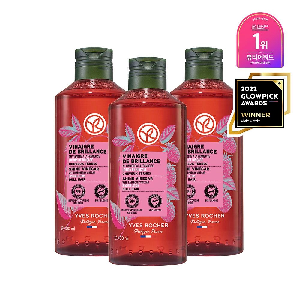 이브로쉐 라즈베리 샤인 헤어식초 400ml 트리플 기획 4068886