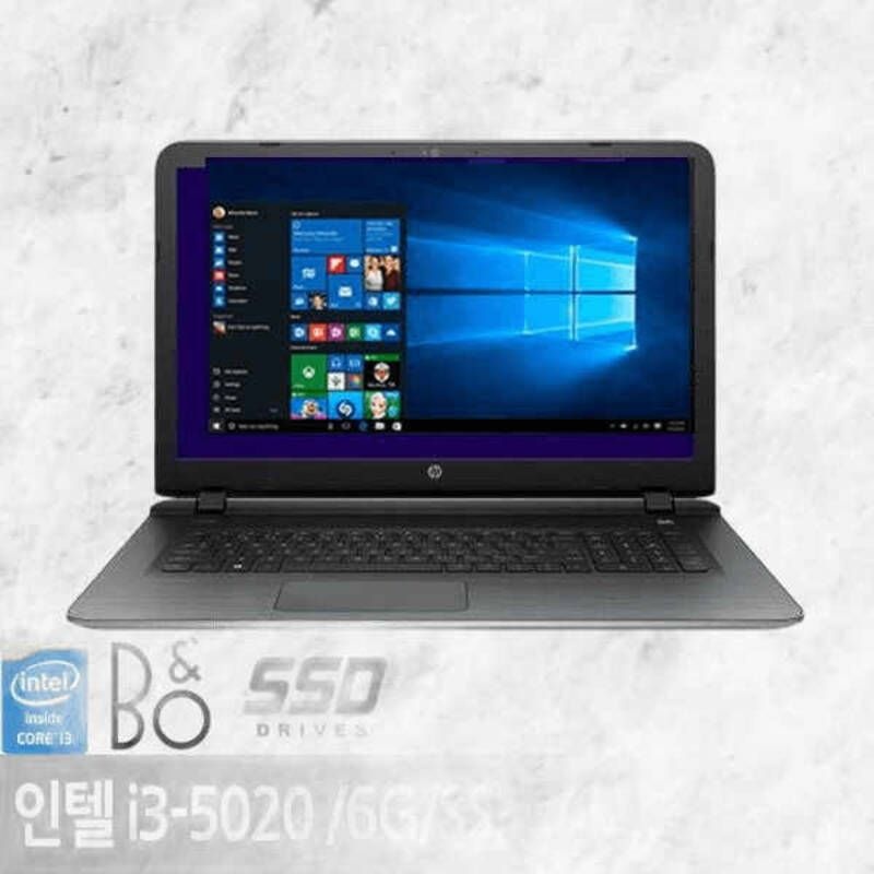 HP 17인치 대화면 가성비 실속 리퍼 사무용 노트북 i3-5세대 RAM 8GB SSD 256GB 629977
