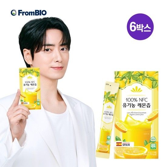 프롬바이오 100% NFC 유기농 레몬즙 14포x6박스/12주