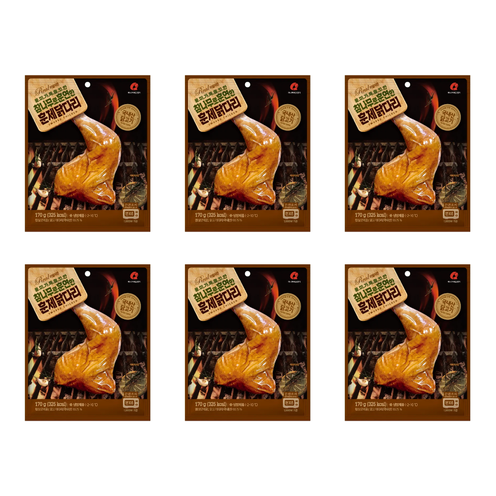마니커 참나무로훈연한훈제닭다리 170g, 6개