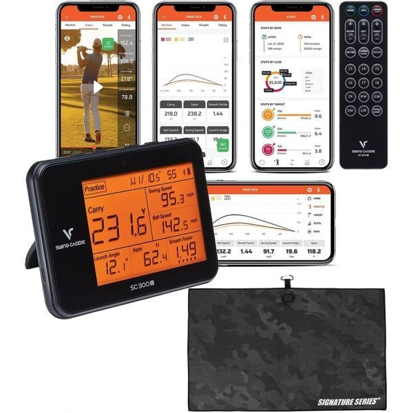[해외] 보이스캐디 SC300i 골프 코스 GPS 런치 모니터 6가지 데이터 파라미터 포함 실시간 추적 밝은 5.3인치 LCD 디스플레이