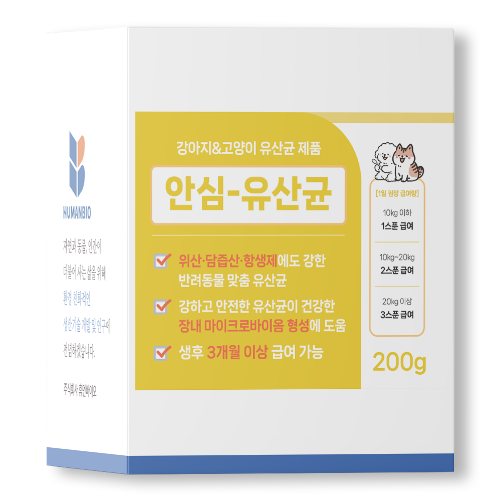 [오늘출발] 대용량 강아지 고양이 유산균 설사, 구토개선 3개월분 안심-유산균 200g