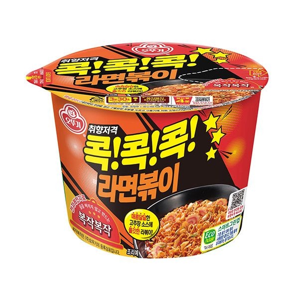 [롯데백화점] 오뚜기 큰컵라면 오뚜기 콕콕콕 라면볶이 120g 24개