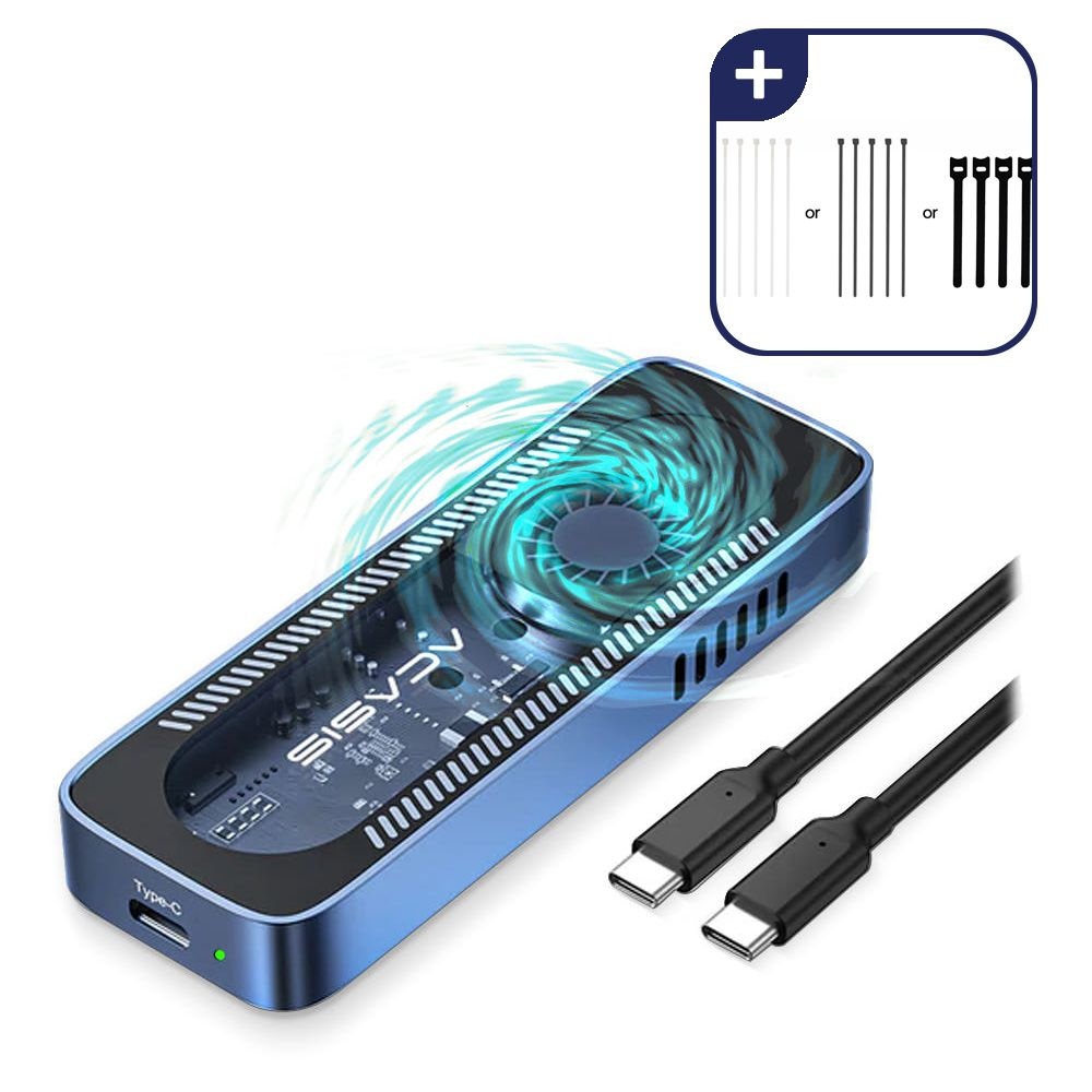 [오늘출발] ACASIS 아카시스 10Gbps M.2 NVMe 외장 SSD 케이스 EC-6608Air 냉각팬장착