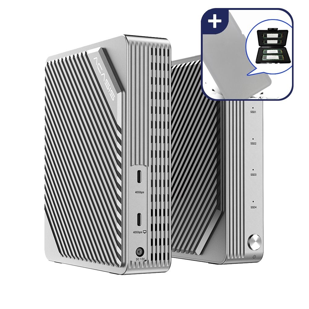 ACASIS 아카시스 4베이 40Gbps 썬더볼트3 RAID NVMe 외장 SSD 케이스 EC-3901
