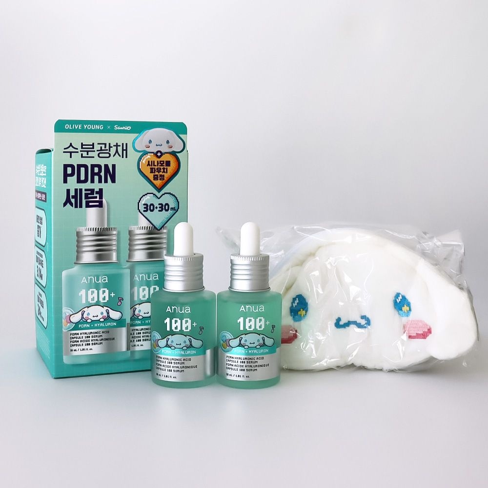 [오늘출발] 아누아 피디알엔 히알루론산 캡슐 100 세럼 30ml 더블기획 (+시나모롤파우치)