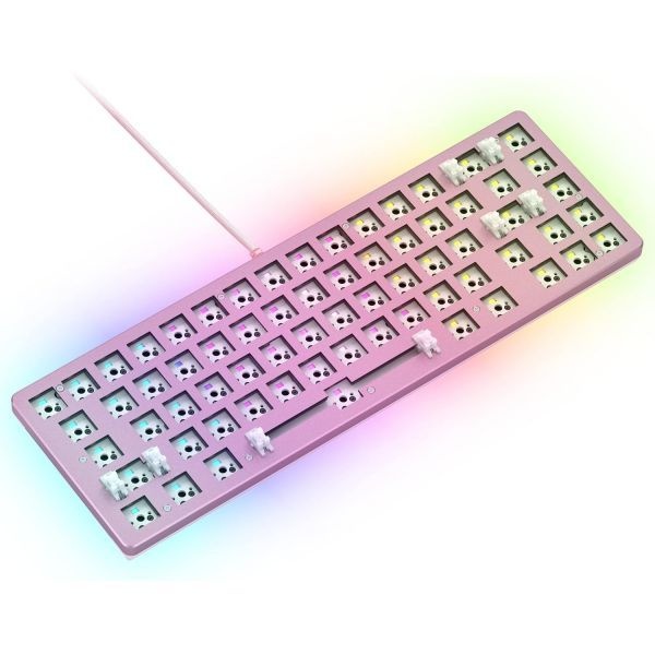 [해외] GLORIOUS 글로리어스 GMMK 2 게이밍 베어본 키보드 핫스왑 가능 TKL DIY 컴팩트 기계식 키트 유선 RGB 백라이트 PC 조립